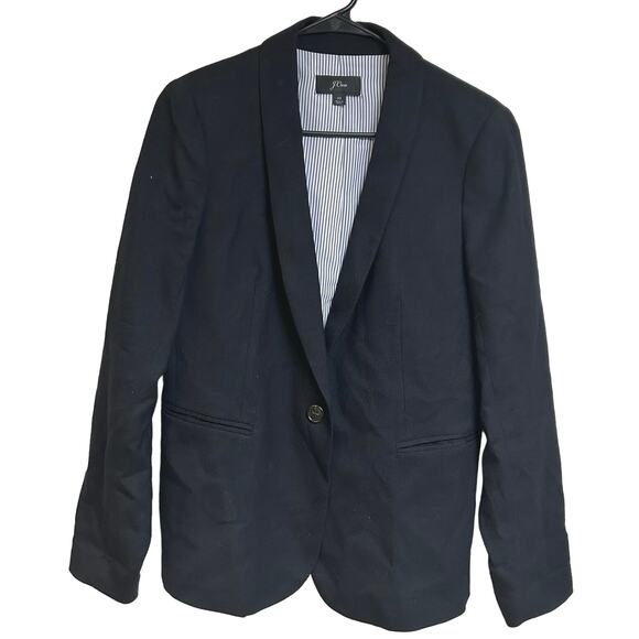 J Crew Women's Black Wool Blazer Career Office Professional Preppy Smart Size 10 - Picture 1 of 6